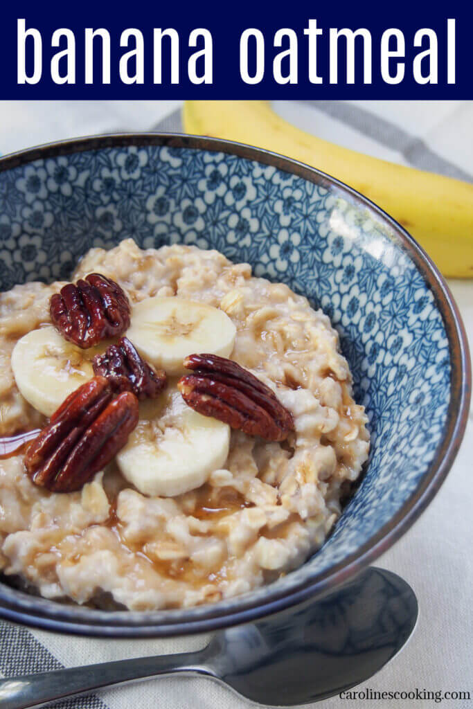 Banana oatmeal is incredibly easy to make and so delicious - naturally sweet and full of great energy, it's sure to be a breakfast favorite.