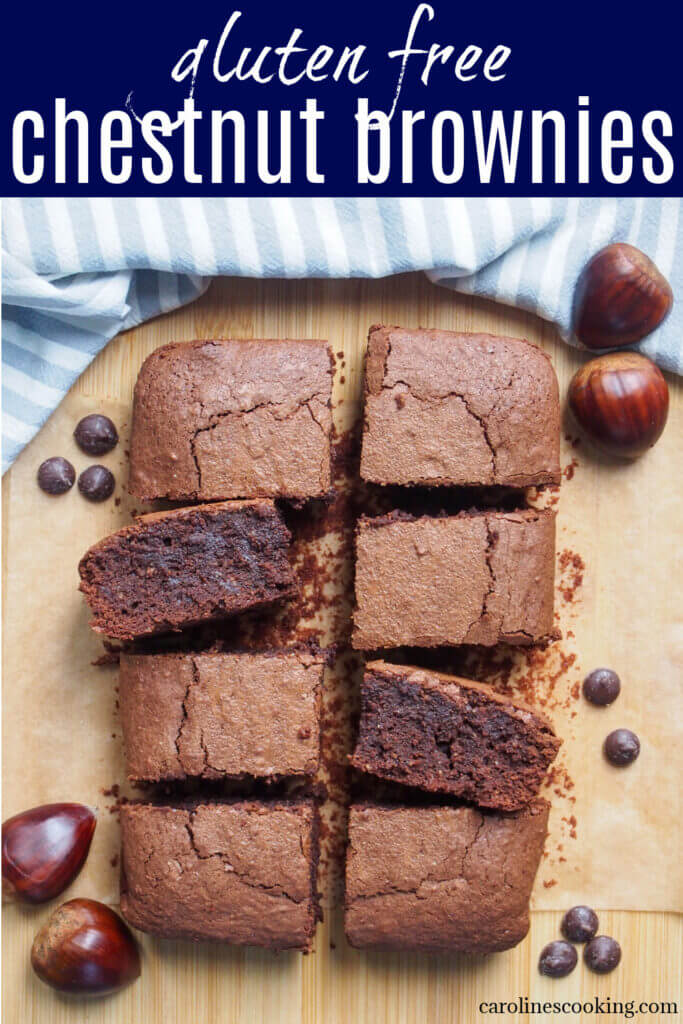 gluten free chestnut brownies
