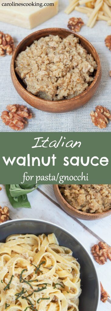 Italian walnut sauce for pasta