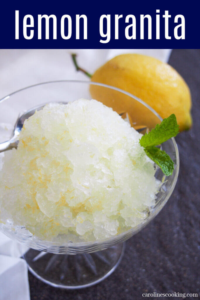 On a warm day, lemon granita is a wonderfully refreshing treat that's perfect to cool you down. It easy to make with a great sweet-tart balance. You'll want it on standby all summer long.
