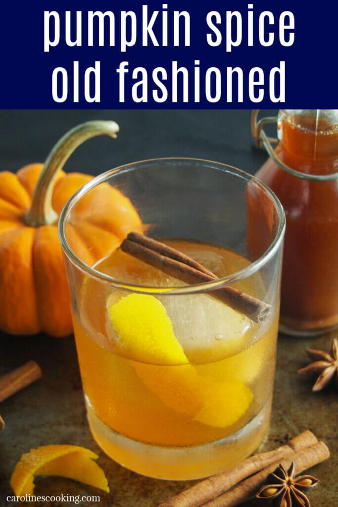 This pumpkin spice old fashioned is a lovely seasonal twist on the classic cocktail. It's still spirit-forward and easy to make, with a touch of warm spice flavors that pair so well. Perfect for sipping on cooler evenings.