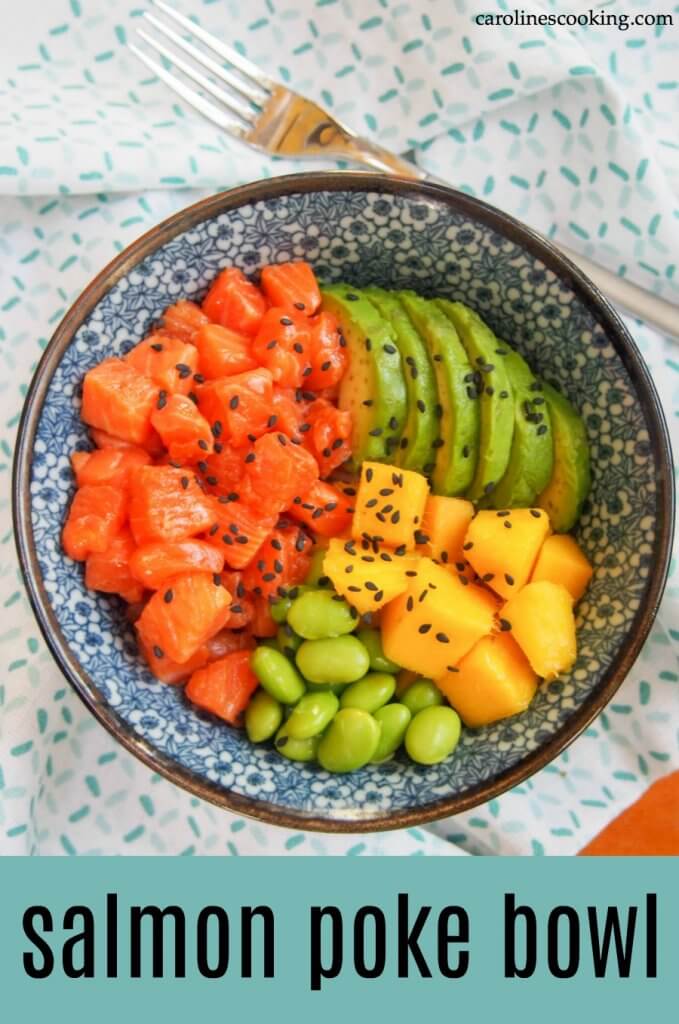 If you're a fan of healthy, fresh ingredients and quick meals, this salmon poke bowl is perfect for you! So easy to make, it comes together in no time and has so many possibilities to customize.